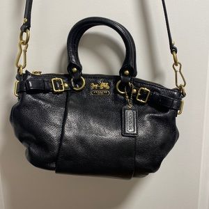 Coach Purse with top handle and long strap